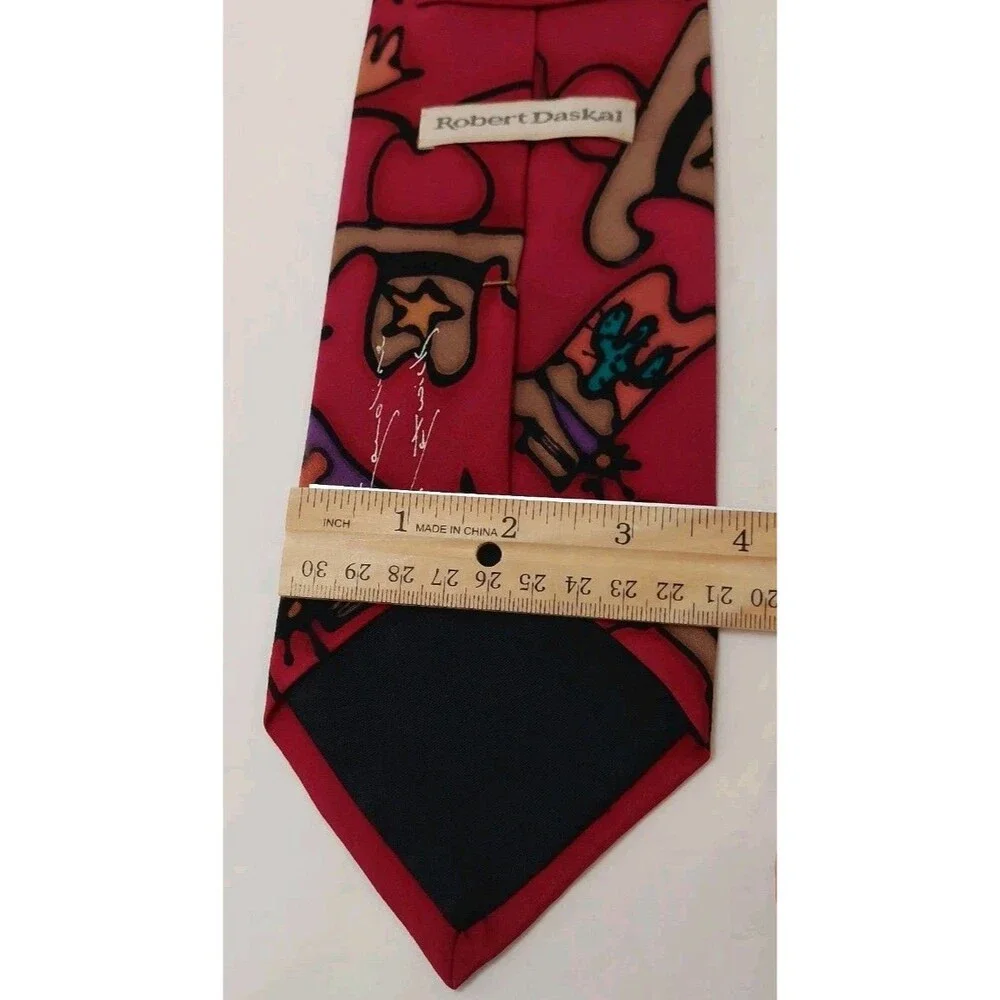 Robert Daskal Men's Tie Cowboys Sheriffs Indians Themed